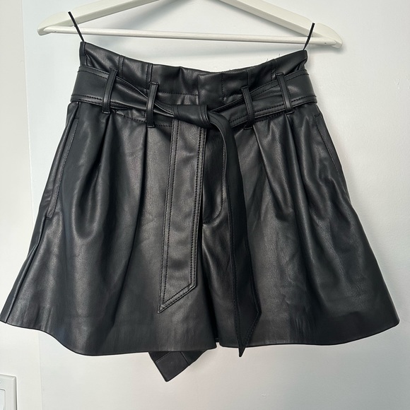 Zara Shorts Zara Faux Leather Shorts Poshmark